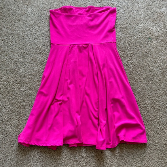 Mini A Line Strapless Dress - Picture 4 of 4